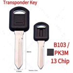 2000-2003 GM Pontiac - B103 / PK3M Transponder Key (13 Chip)(OEM chip )(No logo)